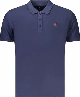 Blue Cotton Mens Polo Shirt