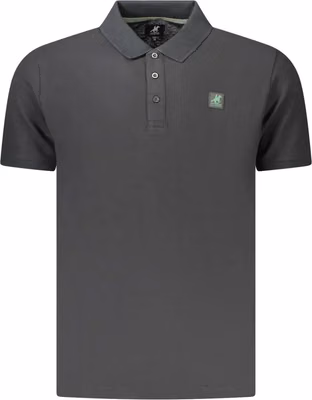 Black Cotton Men's Polo Shirt