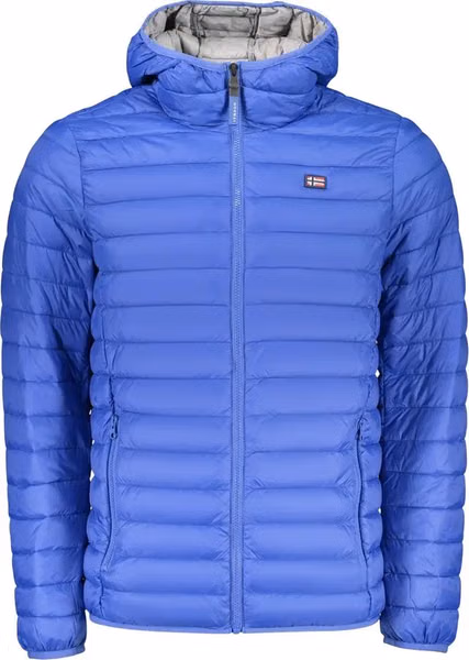 Blue Polyamide Men's Jacket