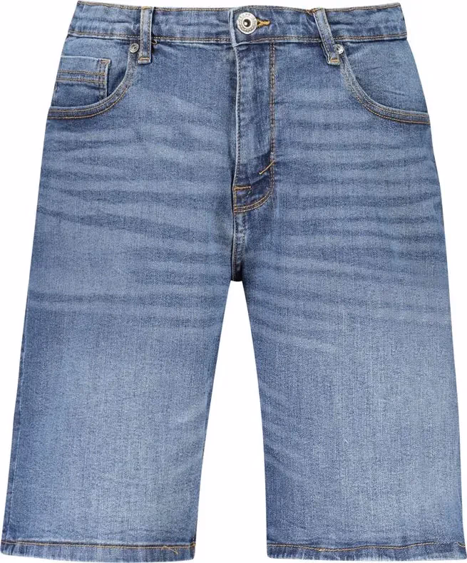 Blue Cotton Mens Short