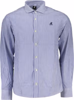 Blue Cotton Men's Shirt 1