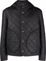 Black Polyester Full-Length Jacket 1