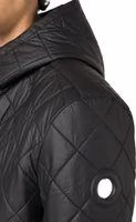 Black Polyester Full-Length Jacket 4