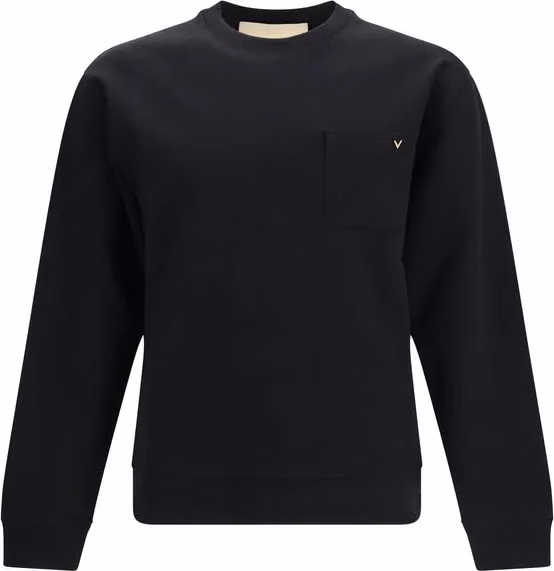 Black Cotton Sweatshirt