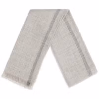 Gray Linen Scarf 2
