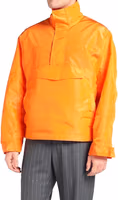 Orange Polyester Shell Jacket 2