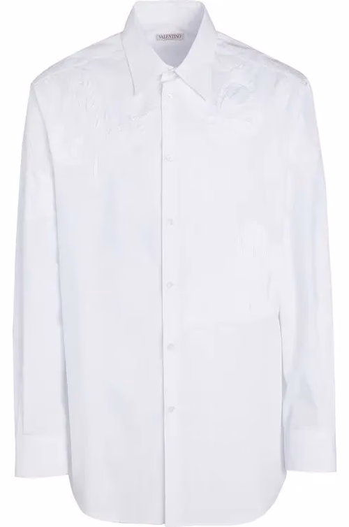 White Cotton Dress Shirt