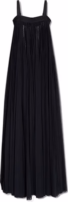 Black Cotton Casual Dress