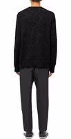 Black Alpaca Leather Sweatshirt 3