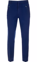 Blue Cotton Casual Pants 1