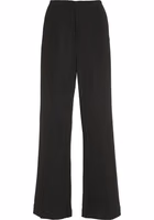 Black Viscose Casual Pants 1
