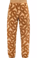 Brown Polyester Casual Pants 1
