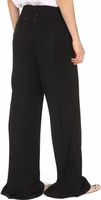 Black Viscose Casual Pants 3