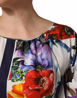 Multicolor Patchwork Cotton Poplin Mini Dress 5