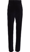 Black Cotton Casual Pants 2
