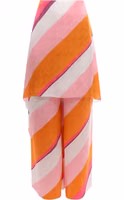 Multicolor Silk Casual Pants 1