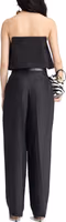 Black Silk Flared Pants 3