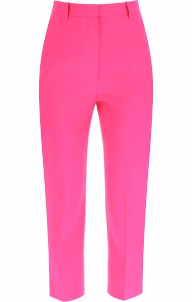 Multicolor Wool Casual Pants