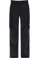 Black Cotton Cargo Pants 1