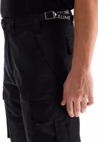 Black Cotton Cargo Pants 4