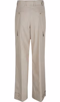 Beige Cotton Cargo Pants 2