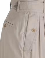 Beige Cotton Cargo Pants 3