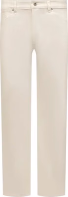 White Cotton Relaxed Fit Jeans
