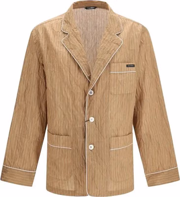 Beige Linen Top Sleepwear
