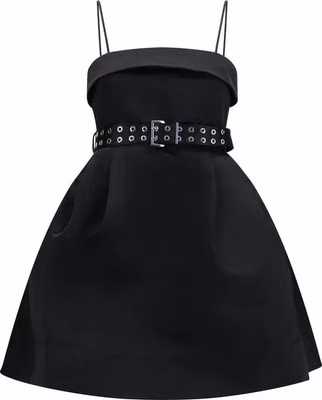 Black Polyester Casual Dress