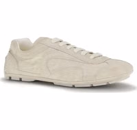 Beige Calf Leather Bos Taurus Sneakers 2