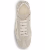 Beige Calf Leather Bos Taurus Sneakers 4