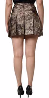 Multicolor Floral Jacquard A-LineMini Skirt 2