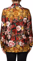 Multicolor Floral Long Sleeves Button Down Shirt Top 4