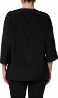 Black #dgfamily Silk Blouse Top 4