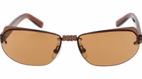 Brown Metal Sunglasses 2