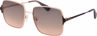 Rose Gold Metal Sunglasses 1