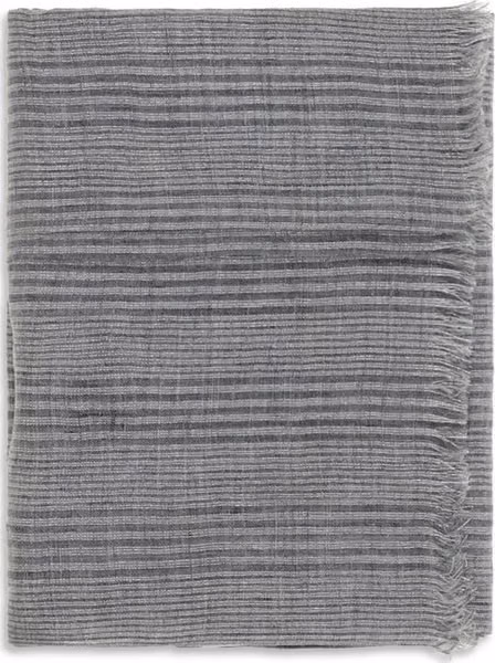 Gray Linen Scarf