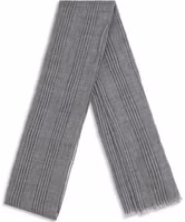Gray Linen Scarf 2