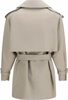 Beige Cotton Trench Coat 2