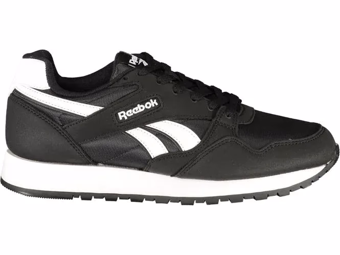 Black Polyester Unisex Sneaker