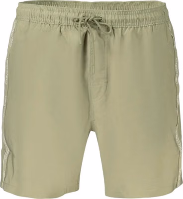 Green Polyester Men's Swim Short