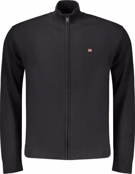 Black Cotton Men's Sweater