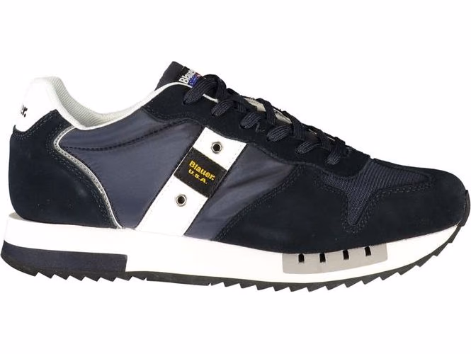 Blue Polyurethane Men's Sneaker