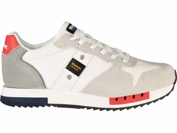 White Polyurethane Mens Sneaker