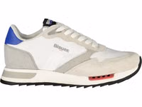 White Polyester Men's Sneaker 1