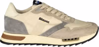 Beige Polyester Mens Sneaker 1