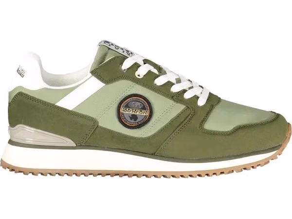 Green Polyurethane Men's Sneaker