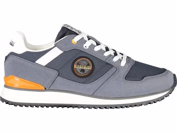 Blue Polyester Men's Sneaker