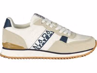 White Polyester Men's Sneaker 1