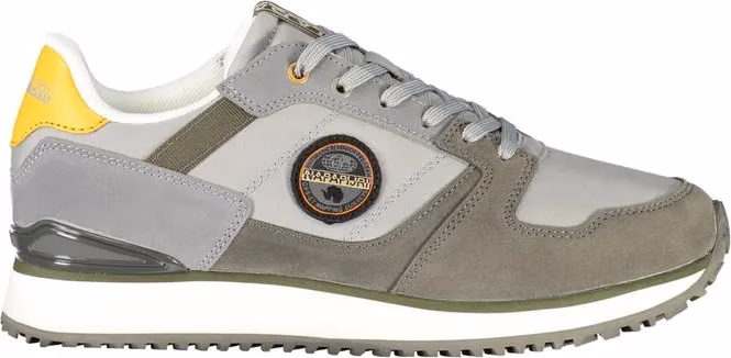 Gray Polyester Men's Sneaker